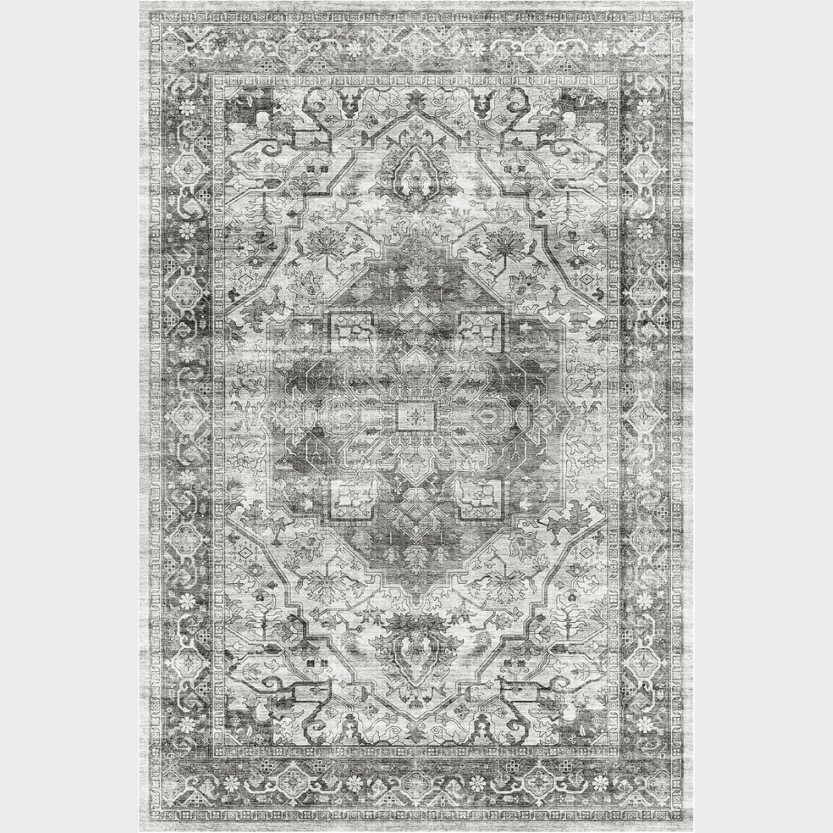 Living Room Stain Resistant Carpet Vintage Rugs with Non Slip Backing
