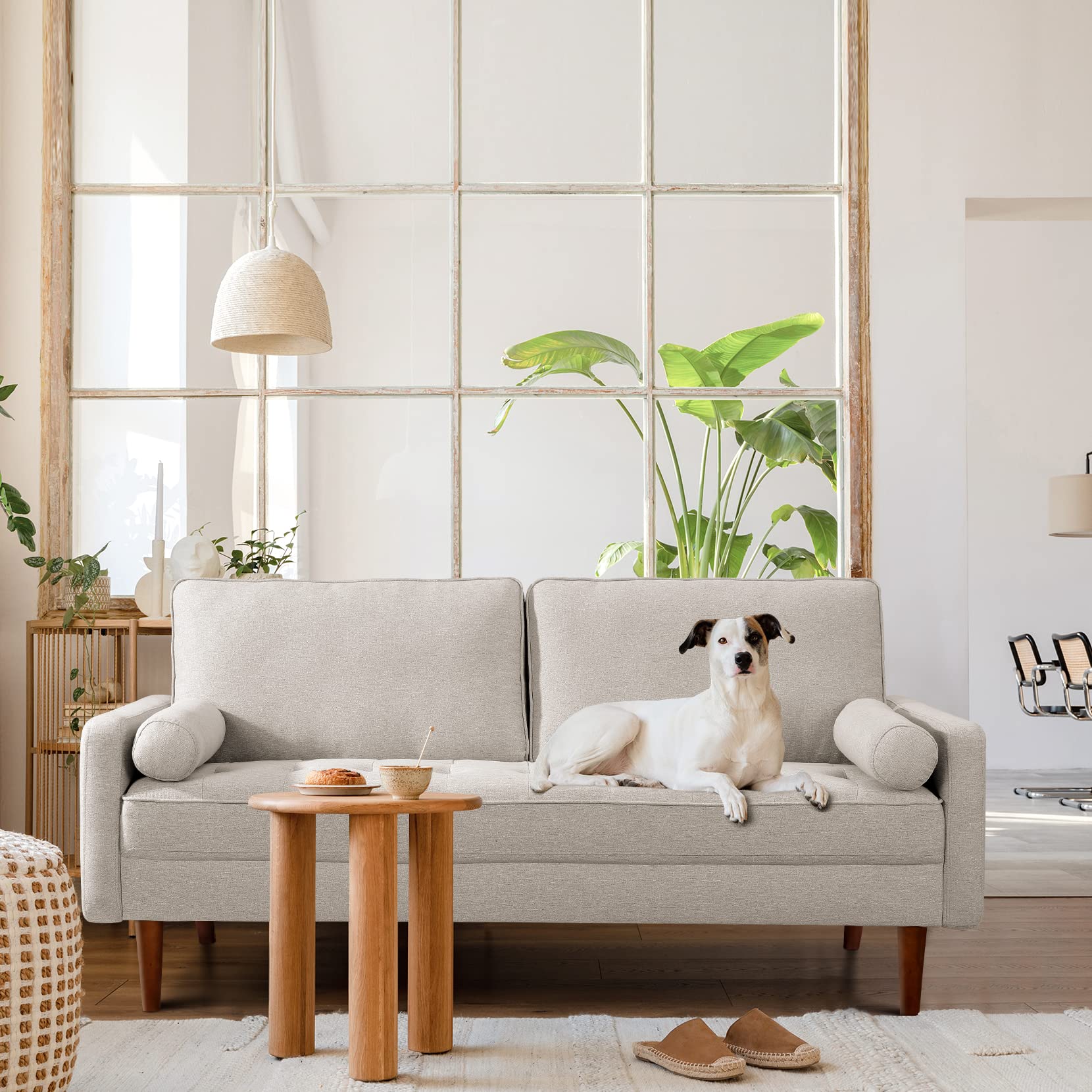 68 inch Sofa Couch Mid Century Modern Sofa
