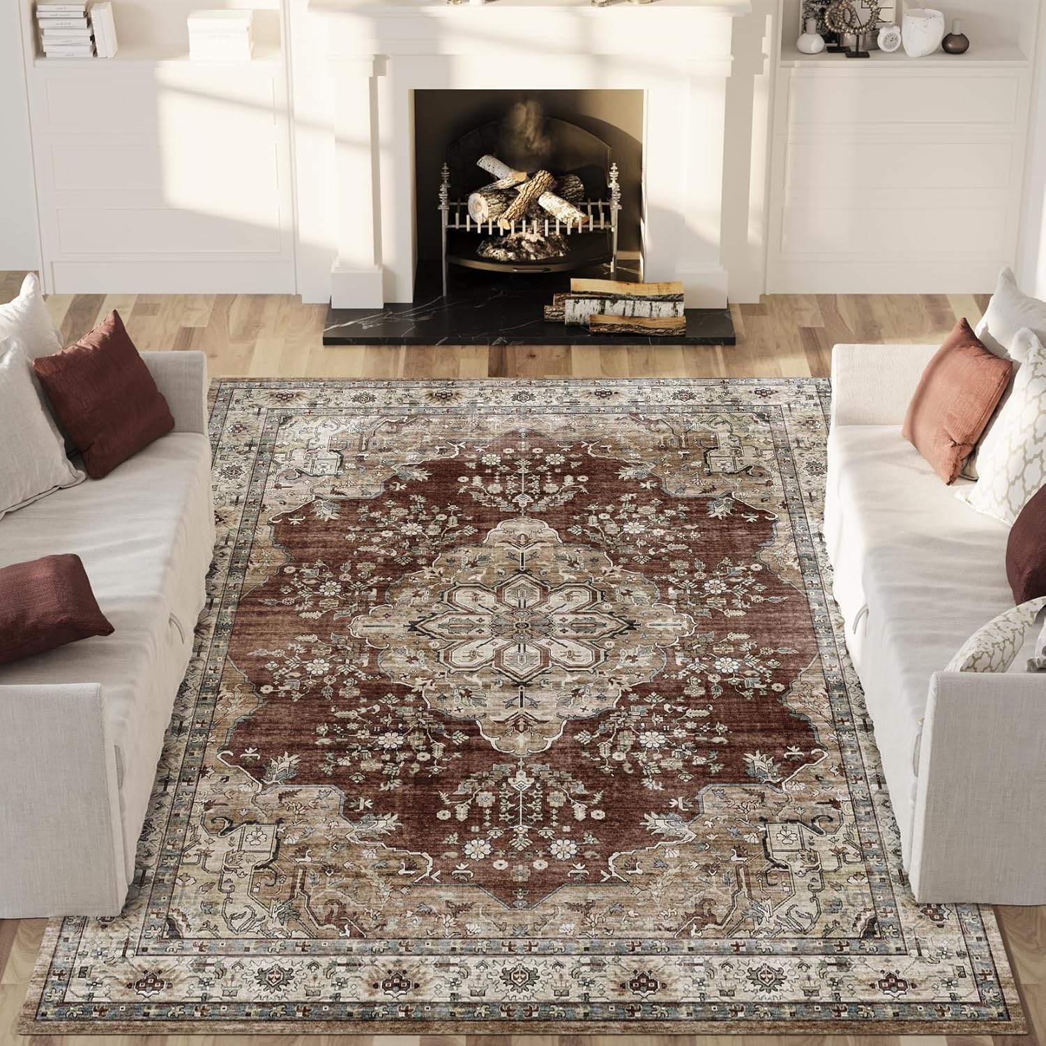 Large Area Rug,6x9 Soft Large Bedroom Rugs