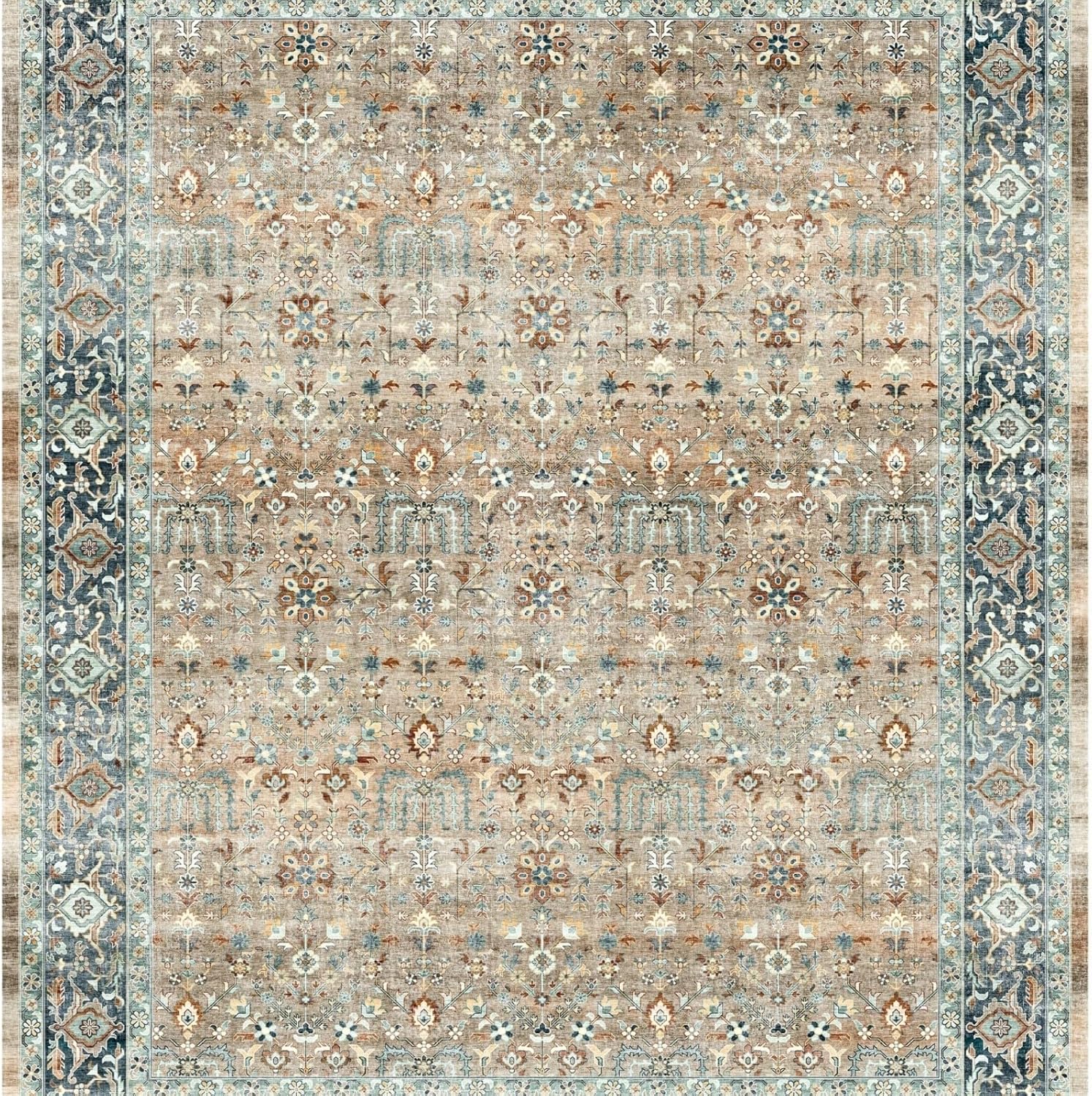 Vintage Area Rug 3x5 for Bedroom