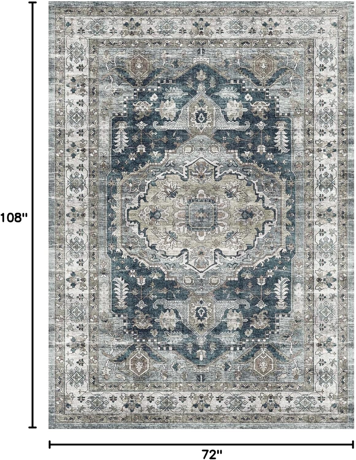 Large Area Rug,6x9 Soft Large Bedroom Rugs